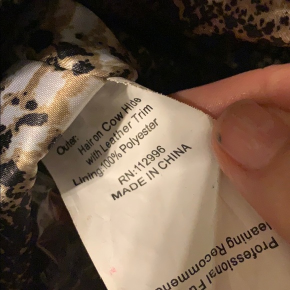 Black calf hair bag - Picture 7 of 7